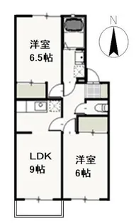 カーサ・ヴィーノ A【2階】の間取り