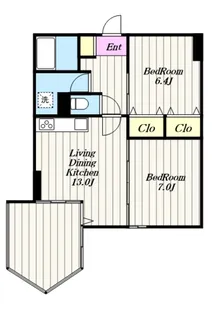 アネーロ上粕屋【5階】の間取り