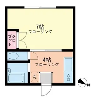 神奈川県横浜市緑区長津田3【アパート】の間取り