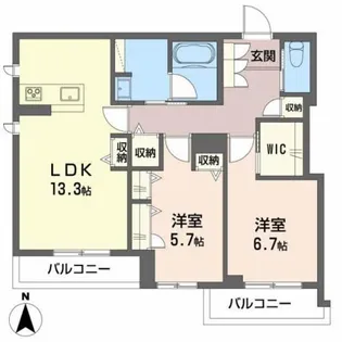 SPiNEL【1階】の間取り