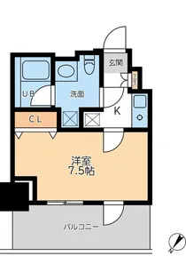 東京都渋谷区幡ヶ谷2【マンション】の間取り