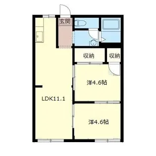 ルミエールタケヒ【1階】の間取り