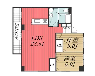 千葉県千葉市中央区弁天1【マンション】の間取り