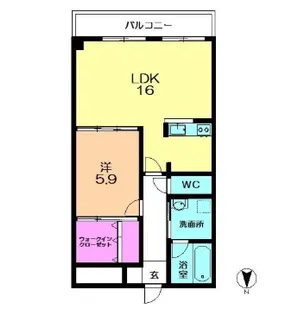 フロンティアビル【5階】の間取り