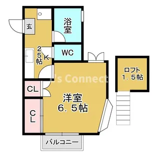 コスモハウスII【2階】の間取り