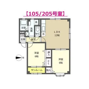 ラヴィッサン・パレスTK【1階】の間取り