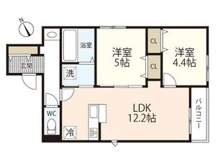 YOURMAISON KOI【1階】の間取り