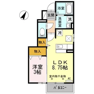 アビタート・フェリーチェ D【1階】の間取り