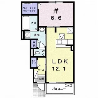 広島県府中市中須町【アパート】の間取り