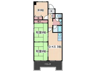 フロンティア光町【4階】の間取り