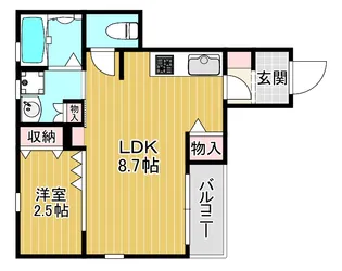 大阪府大阪市旭区今市1【アパート】の間取り