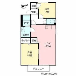 パストラル町田 D棟【2階】の間取り
