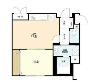 東京都大田区西蒲田6【マンション】の間取り