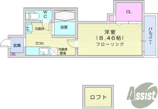 メゾンドール館町2【1階】の間取り