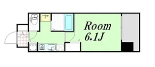 アスヴェル新北野モスト【7階】の間取り