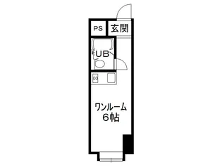 1Rの間取り画像