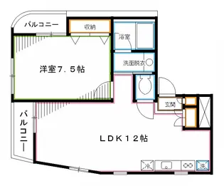新中野AKヒルズ【4階】の間取り