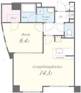 シャン・ド・ローズ【1階】の間取り