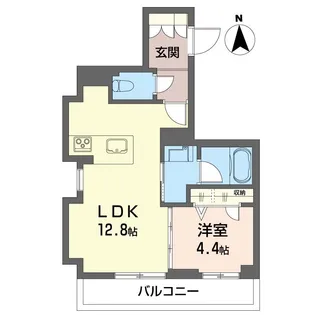 カーサ・コン・クラッセ元今泉【2階】の間取り