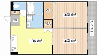 フォルサI号館【1階】の間取り