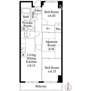 3LDKの間取り画像