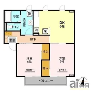 メゾン志藤B【2階】の間取り