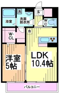神奈川県川崎市多摩区宿河原6【アパート】の間取り