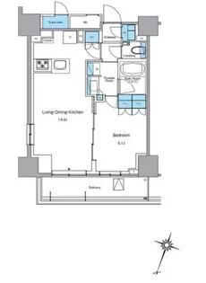 東京都目黒区青葉台4【マンション】の間取り