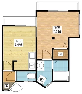 ソルカーサ橋口【2階】の間取り