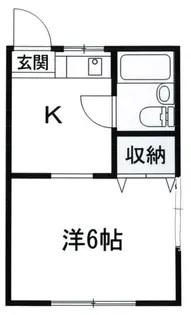 第5白王ハイツ【1階】の間取り