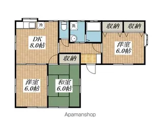 茨城県鹿嶋市大字角折【一戸建】の間取り