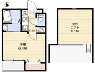 フィルクローバ川口【3階】の間取り