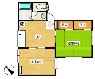 行川アパート【1階】の間取り