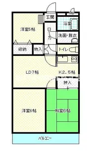 ユーミー和田山【2階】の間取り