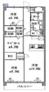 グランメール戸田II【6階】の間取り