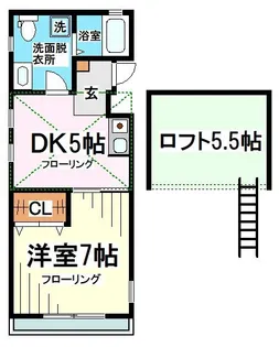 東京都渋谷区幡ヶ谷3【アパート】の間取り