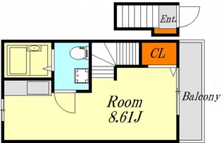 ソフィスコート八幡【2階】の間取り