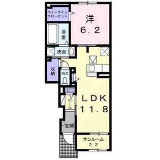 アヴァンティII【1階】の間取り