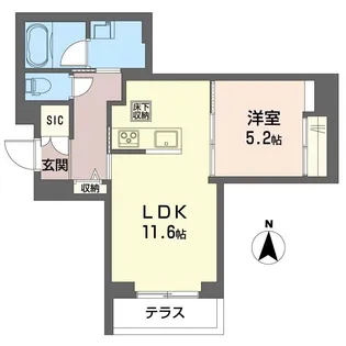 フェリーチェ【1階】の間取り