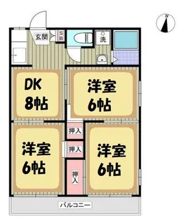 ファインハイツC棟【2階】の間取り