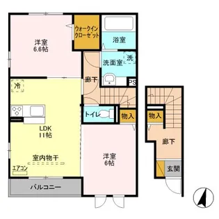 Fragrant iris【2階】の間取り