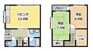 群馬県前橋市元総社町1【一戸建】の間取り