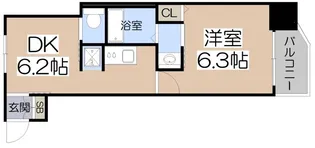 リフレス天王寺国分町【9階】の間取り