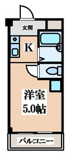 レナジア大東【2階】の間取り