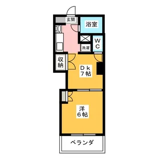 レジデンス カープ大宮【2階】の間取り
