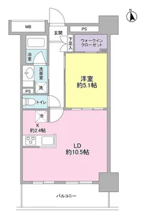 東京都品川区二葉4【マンション】の間取り