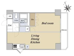 マートルコート第2中目黒【7階】の間取り