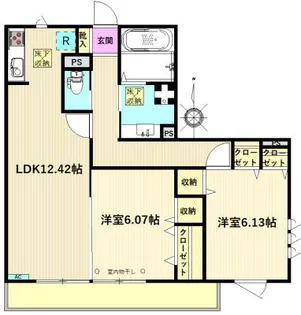 アルコバレーノ【1階】の間取り