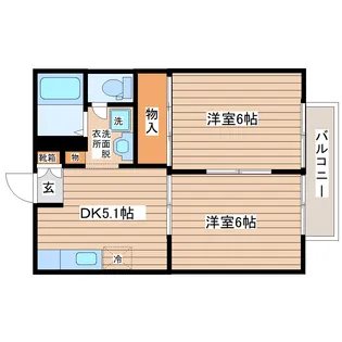 ファミールポパイ【1階】の間取り