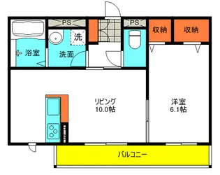 シャーメゾン KOTOBUKI【1階】の間取り